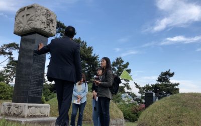 삼부자묘 해설하는 손양원목사의 유복자